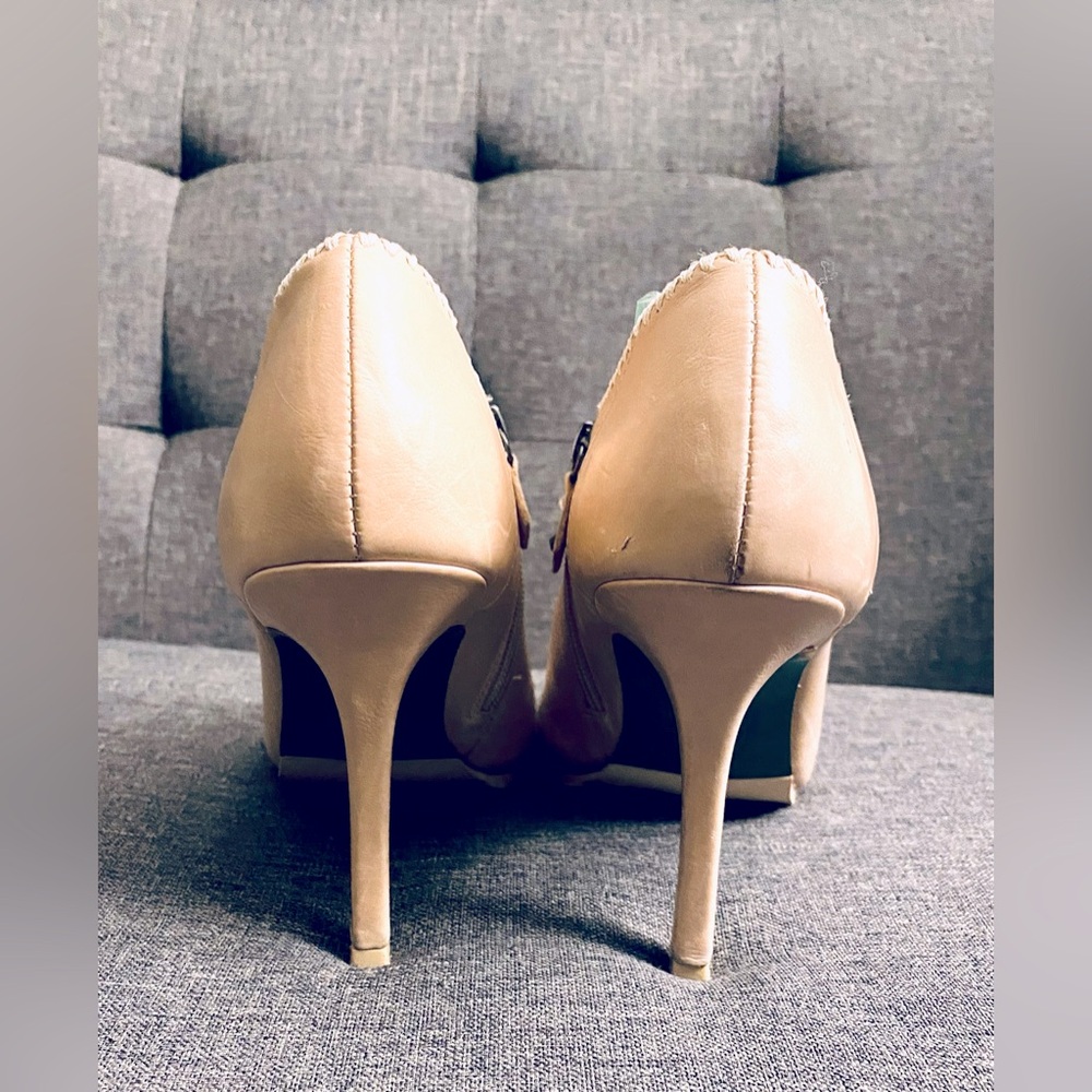 Donald J Pliner Lisa Tan Leather
Ankle Heel Stiletto Bootie & Open Toe - Picture 4 of 15